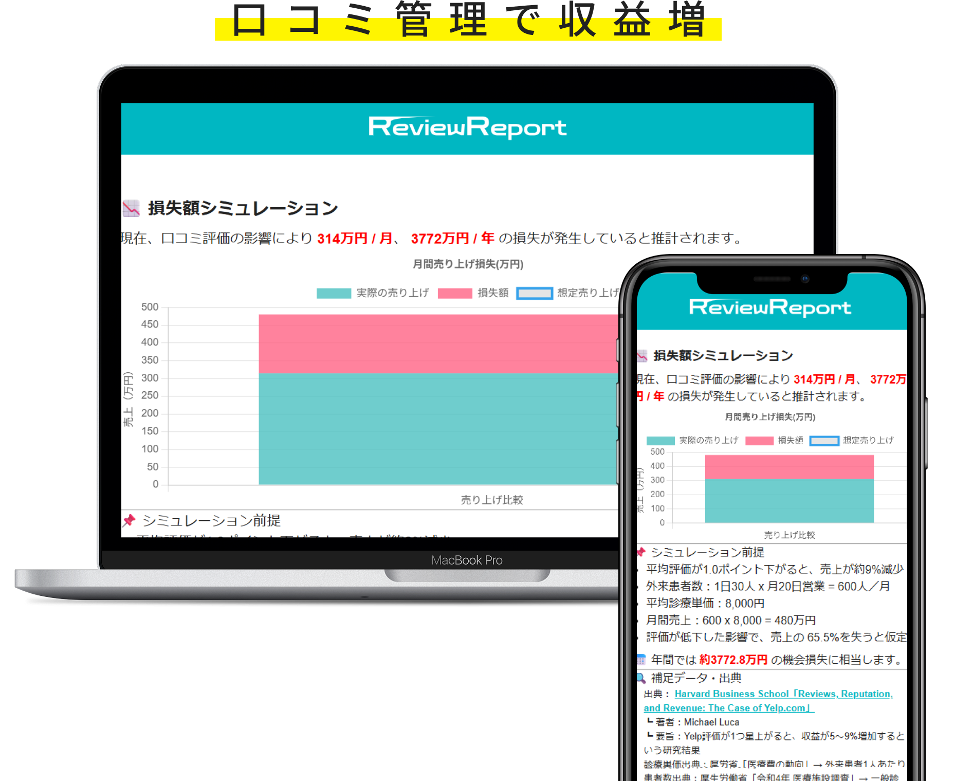 口コミ分析チャート